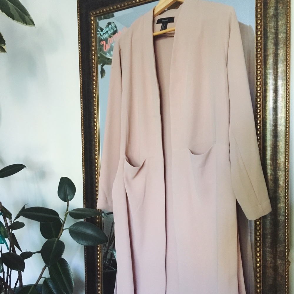 F21 - Mauve Pink Duster coat